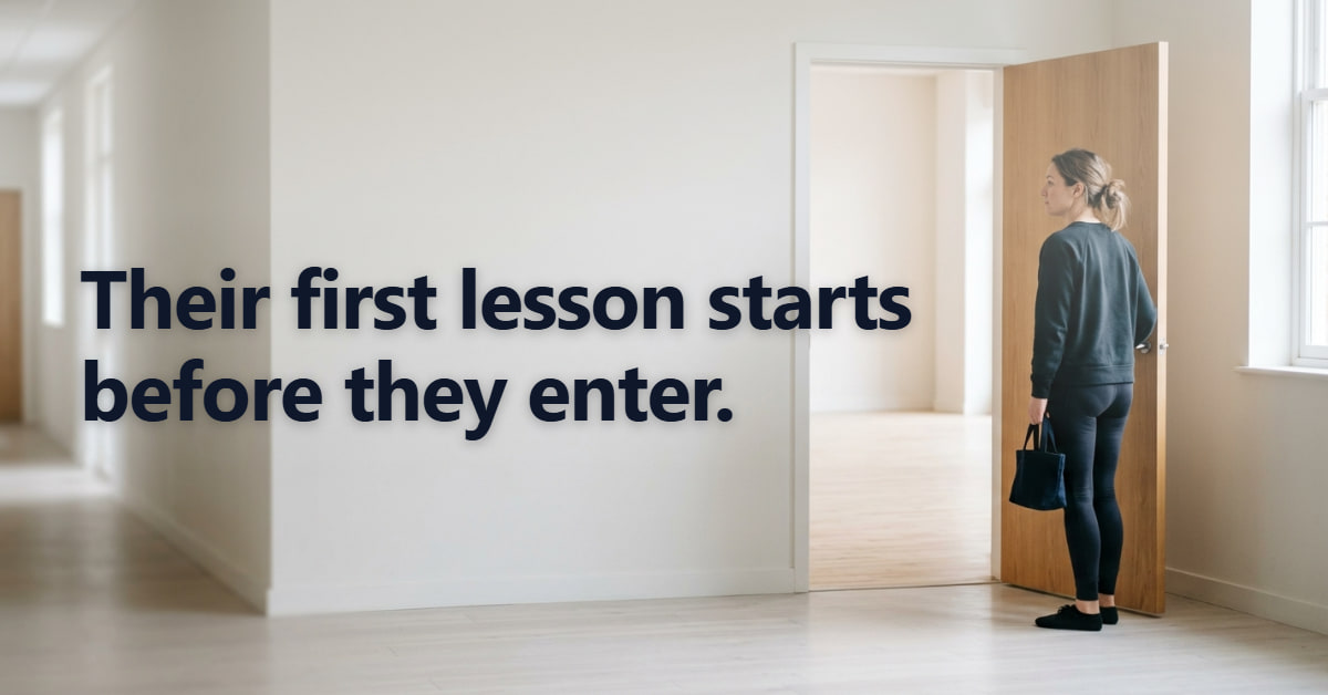 How can dance schools make beginners feel less nervous about their first class?