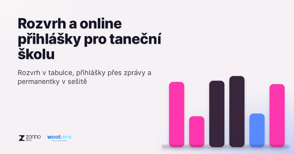 Rozvrh a online přihlášky pro taneční školu