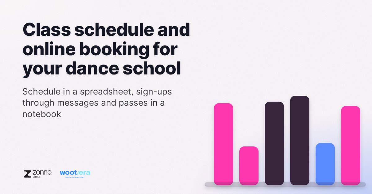 Class schedule and online booking for your dance school