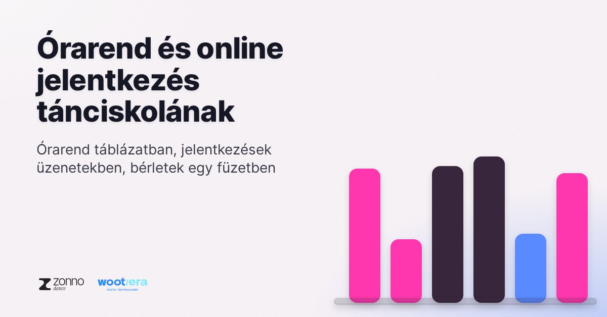Órarend és online jelentkezés tánciskolának