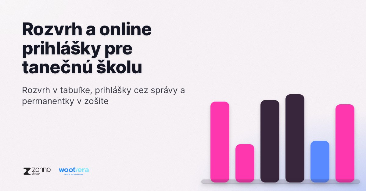 Rozvrh a online prihlášky pre tanečnú školu